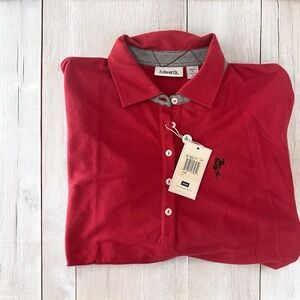 Ashworth Red women’s 3/4 Sleeve Polo Shirt